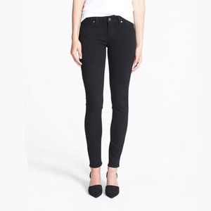 Paige Black Mid Rise Ultra Skinny Verdguo Transcend Pants